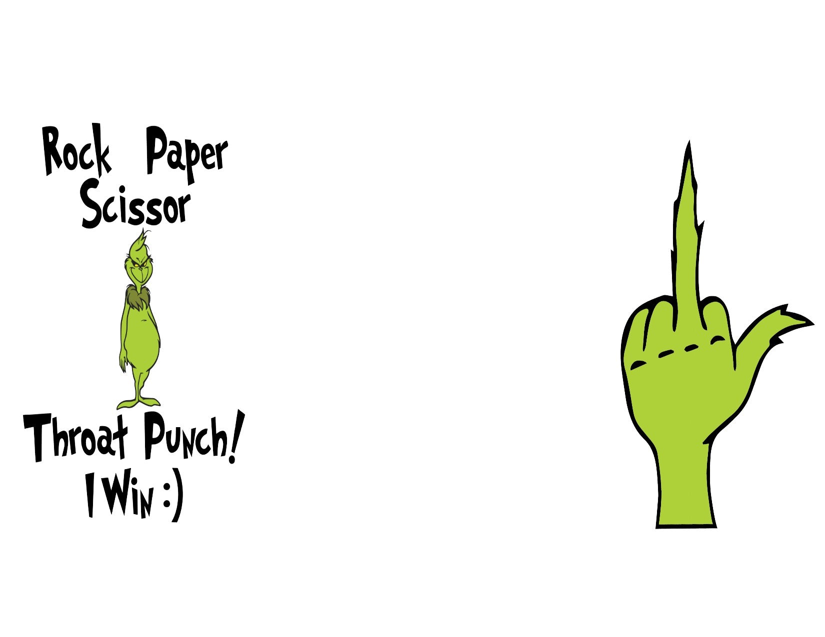 grinch rock paper scissors